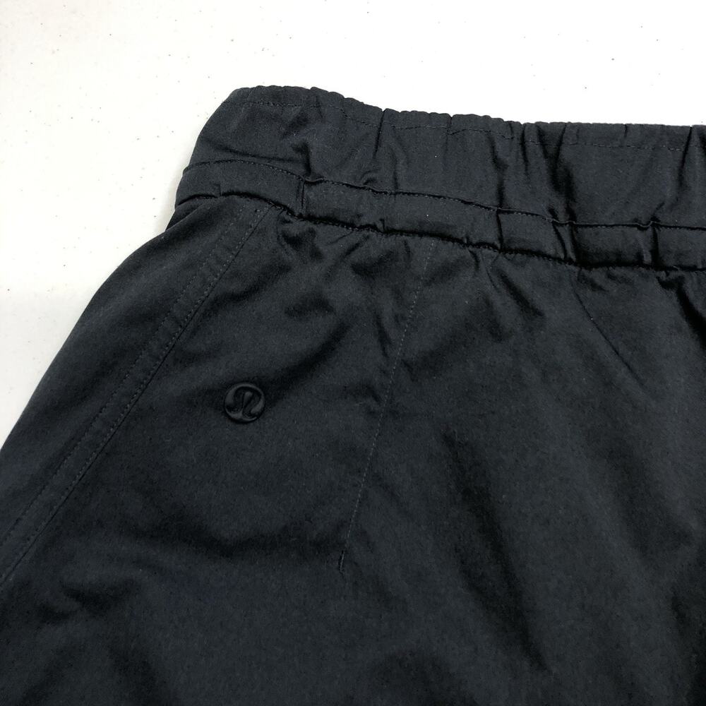 Lululemon Women’s Cinchable Shorts Small Waist High Rise Woven Black LW7CPGS - Picture 6 of 7